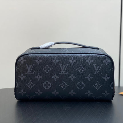 TOILETRY BAG 24 IN BLACK MONOGRAM ECLIPSE CANVAS