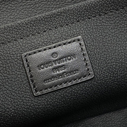 TOILETRY BAG 24 IN BLACK MONOGRAM EMBOSSED CALFSKIN