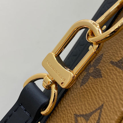 MINI SQUARE TRUNK 17 DOG PRINT IN BROWN MONOGRAM REVERSE CANVAS