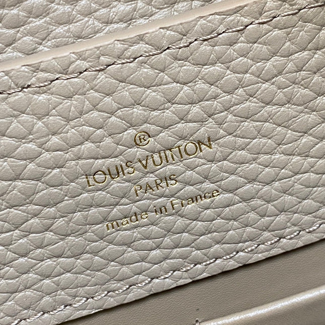 CAPUCINES BB 27 IN KHAKI BROWN TAURILLON