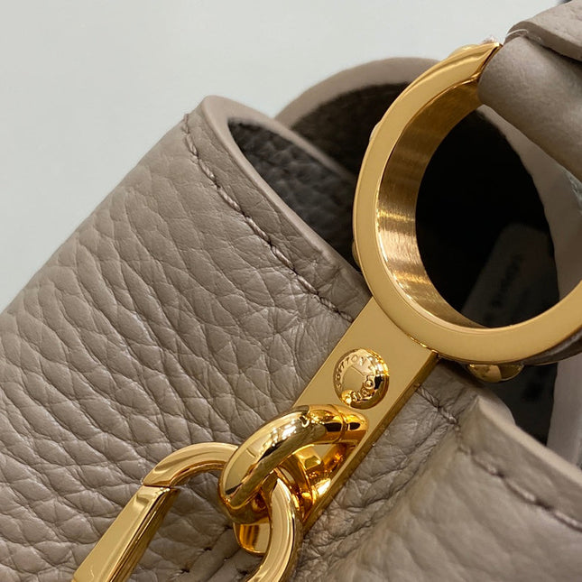 CAPUCINES MINI 21 IN KHAKI BROWN TAURILLON