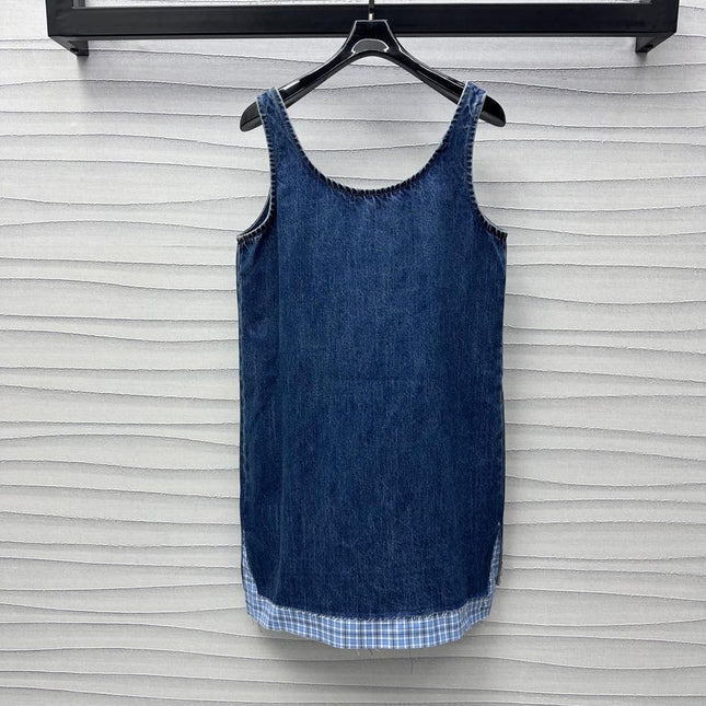 Miu Blue Denim Mini Dress