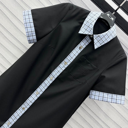 MIU 25S PATCHWORK PLAID DRESS 264573