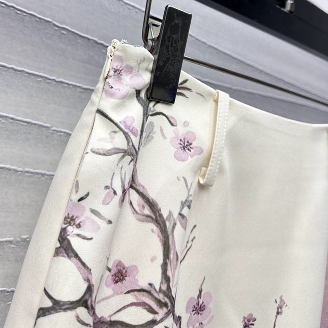 DIOR PRINTED STRAIGHT SKIRT 272228
