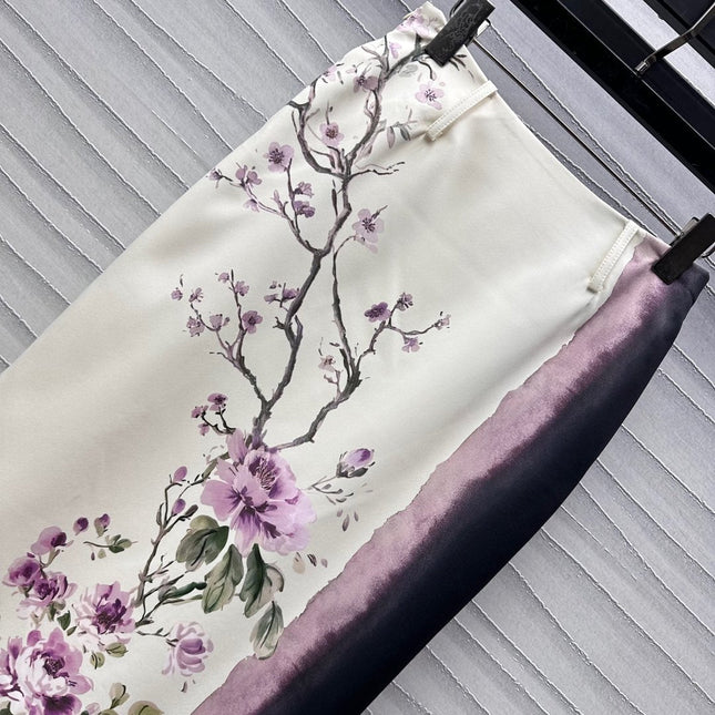 DIOR PRINTED STRAIGHT SKIRT 272228