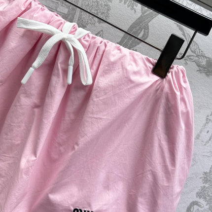 MIUMIU PLEATED DRAWSTRING MINI SKIRT 267800