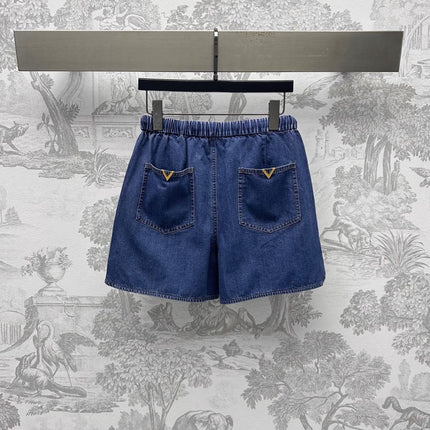 VALENTIN 25S DENIM SHIRT AND SHORTS SET 264676