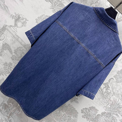 VALENTIN 25S DENIM SHIRT AND SHORTS SET 264676