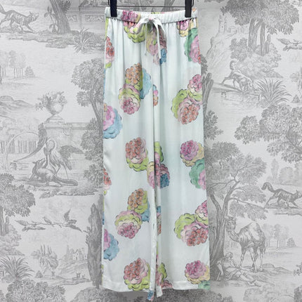 LV PRINTED STRAIGHT-LEG DRAWSTRING PANTS 267792