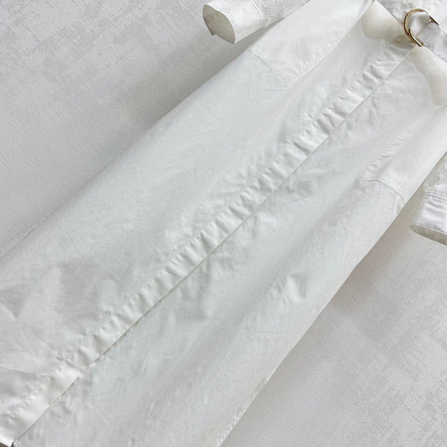 LV WHITE SHIRT DRESS WITH BELT 263740