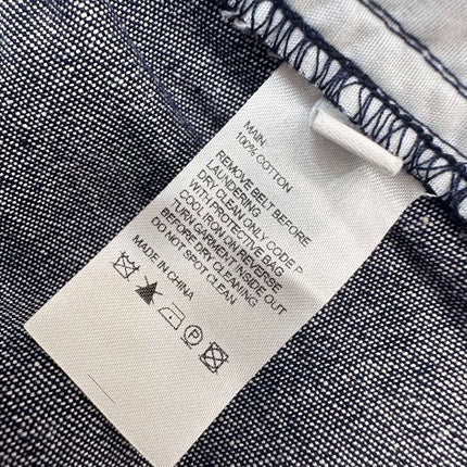 ZIMMERMAN 25S SHORT SLEEVE DENIM SHIRT 264724