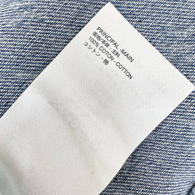 LV DENIM SKIRT WITH LOGO PRINT 274802