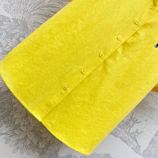 RALPH LAUREN SHORT-SLEEVE SHIRT YELLOW 274779