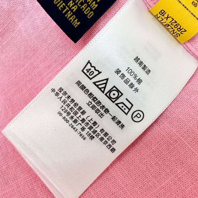 RALPH LAUREN SHORT-SLEEVE SHIRT PINK 274777