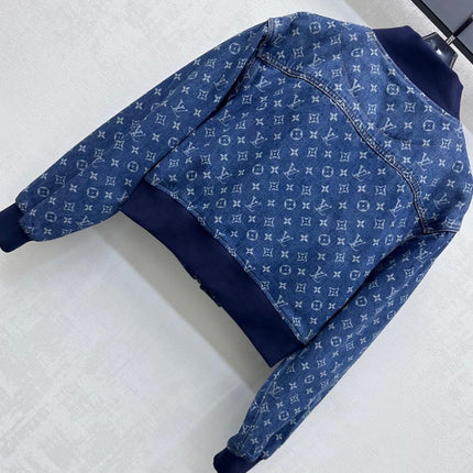 LV DENIM JACKET WITH LOGO PRINT 274801