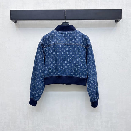 LV DENIM JACKET WITH LOGO PRINT 274801