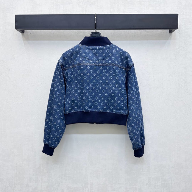 LV DENIM JACKET WITH LOGO PRINT 274801