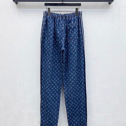 LV LASER-CUT DRAWSTRING JEANS 274790