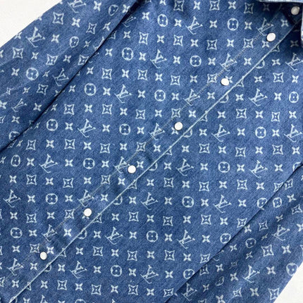 LV LASER-CUT DENIM SHIRT 274789