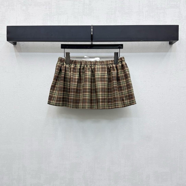 MIUMIU SHIRT AND SKIRT SET STYLE 434