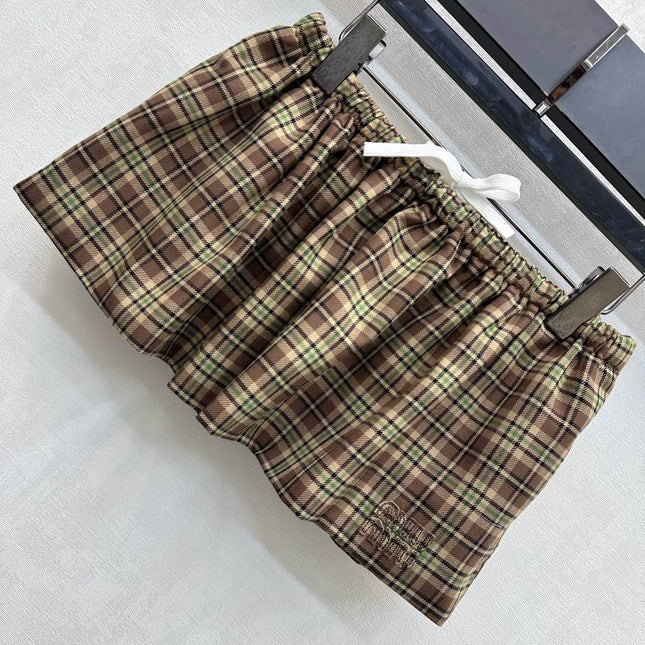 MIUMIU SHIRT AND SKIRT SET STYLE 434