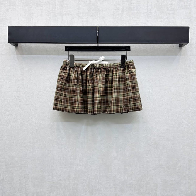 MIUMIU SHIRT AND SKIRT SET STYLE 434
