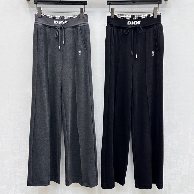 DIOR 25S WIDE-LEG DRAWSTRING PANTS STYLE 018