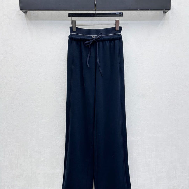 MIUMIU WIDE LEG PANTS STYLE 436