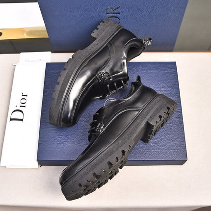 CD EXPLORER LACE-UP LOAFER BLACK CALFSKIN