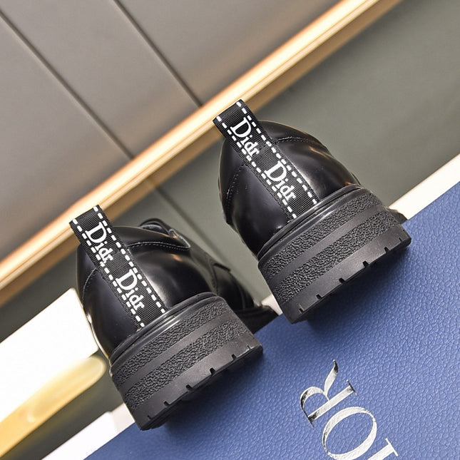 CD EXPLORER LACE-UP LOAFER BLACK CALFSKIN