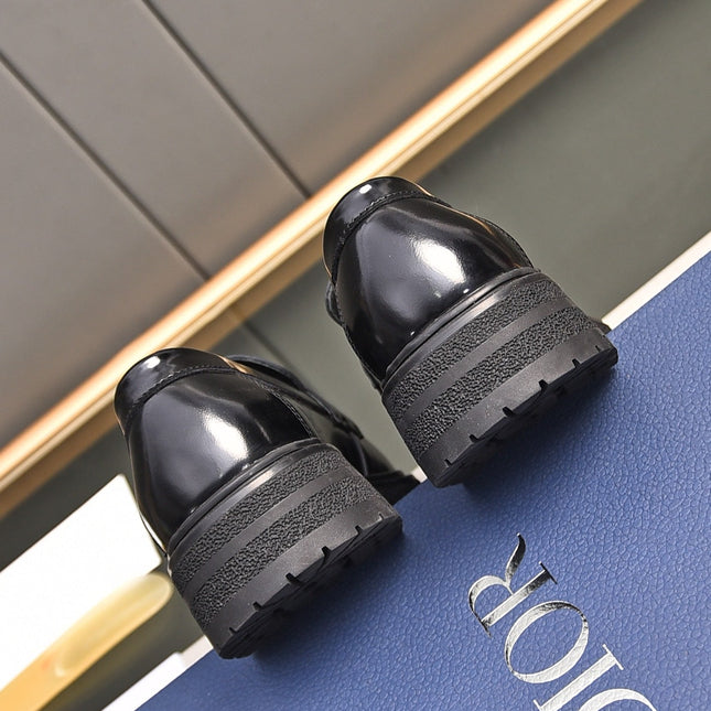 CD SYMBOL EXPLORER LOAFER GLOSSY BLACK MONOGRAM CALFSKIN