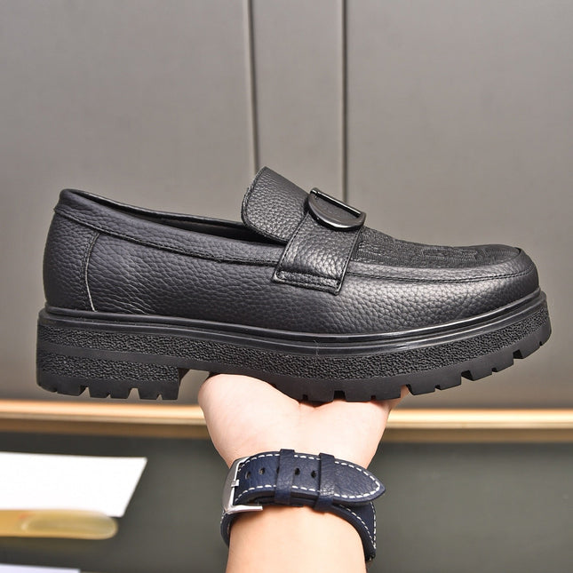 CD SYMBOL EXPLORER LOAFER BLACK GRAINED CALFSKIN