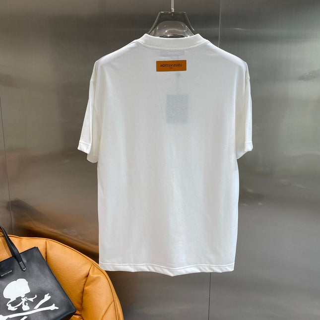 LV WHITE COTTON GRAFFITI T-SHIRT 238907
