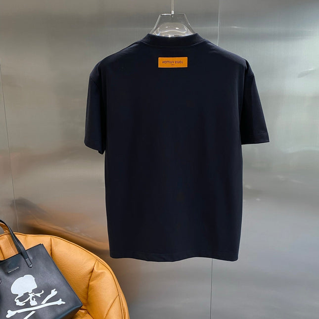 LV BLACK COTTON GRAFFITI T-SHIRT 238908