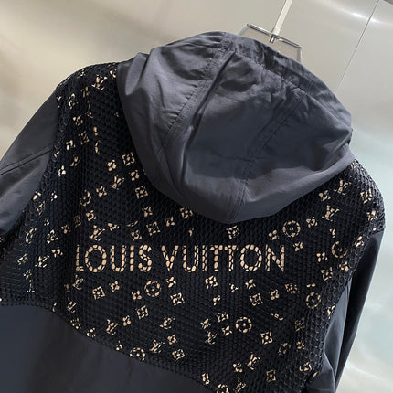 LV HOODED JACKET BLACK 238903