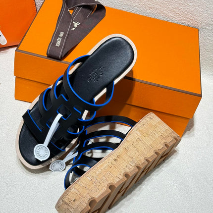 ISABELLA SANDAL BLACK CALFSKIN