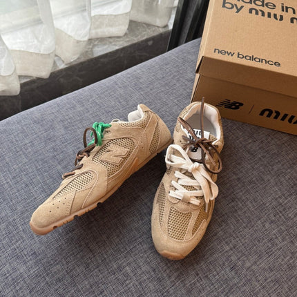 Warm Ivory Sneakers NB Suede Cowhide