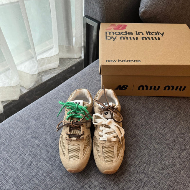 Warm Ivory Sneakers NB Suede Cowhide