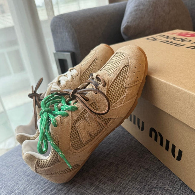 Warm Ivory Sneakers NB Suede Cowhide
