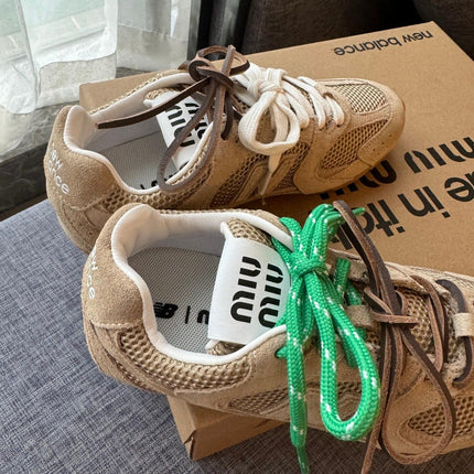 Warm Ivory Sneakers NB Suede Cowhide