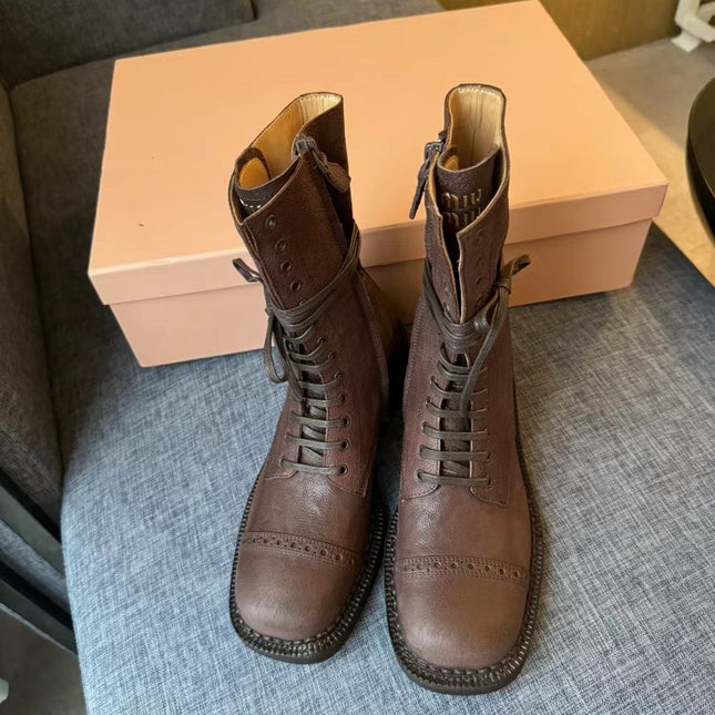 Boots Wood Color Calfskin