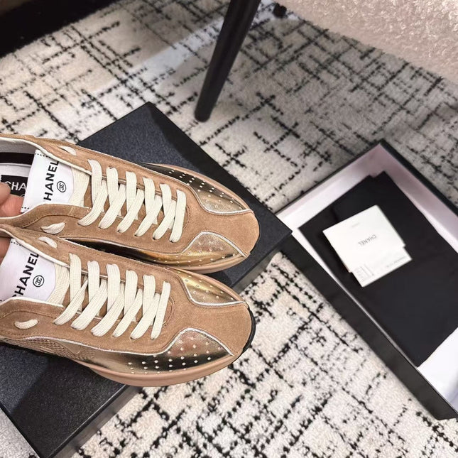 CLASSIC SNEAKERS IN PERU BROWN SHEEPSKIN AND SUEDE