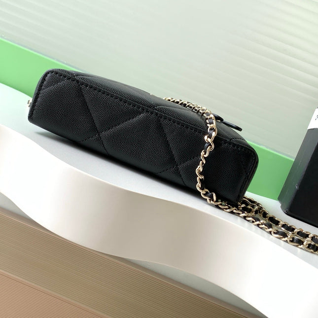 CHANEL 25S VANITY BAG 19.5 CM IN BLACK LAMBSKIN