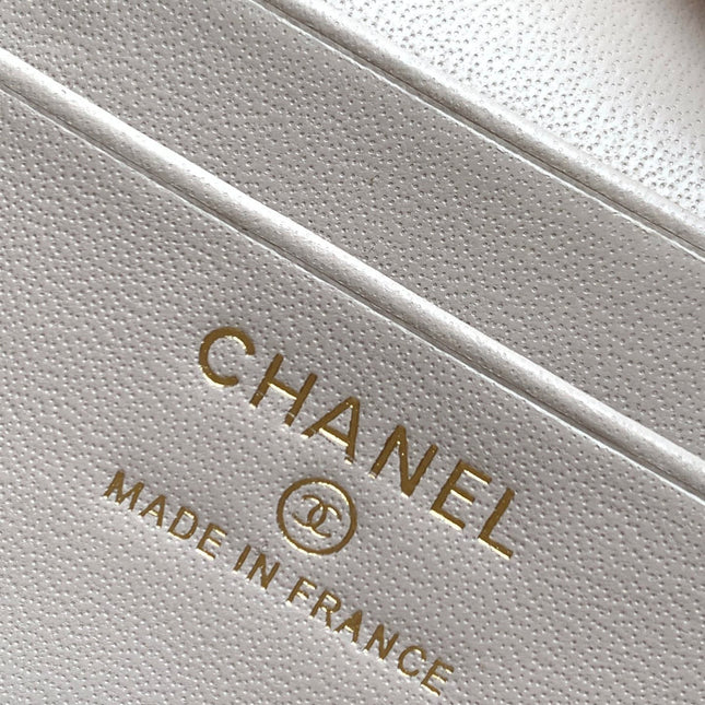 CHANEL 25S VANITY BAG 19.5 CM IN LIGHT BEIGE LAMBSKIN