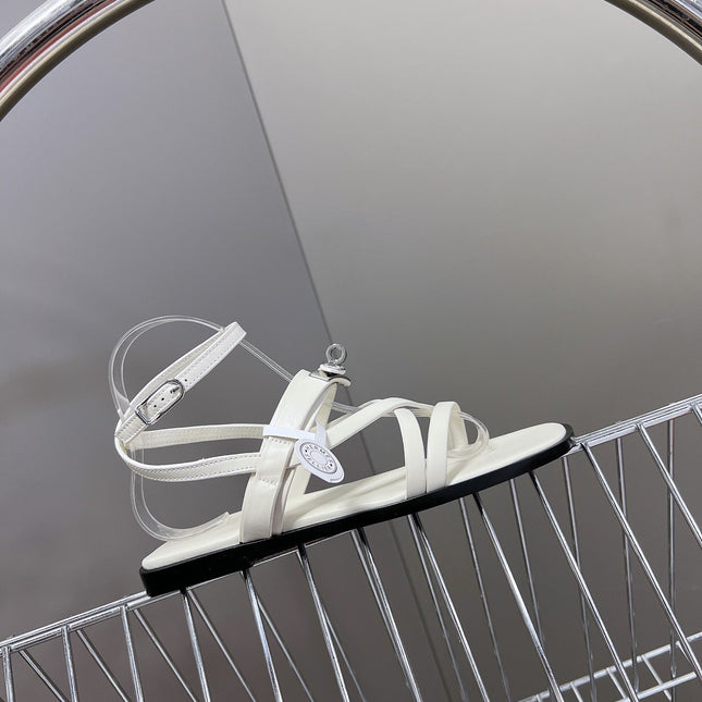 JUNE SANDAL WHITE CALFSKIN