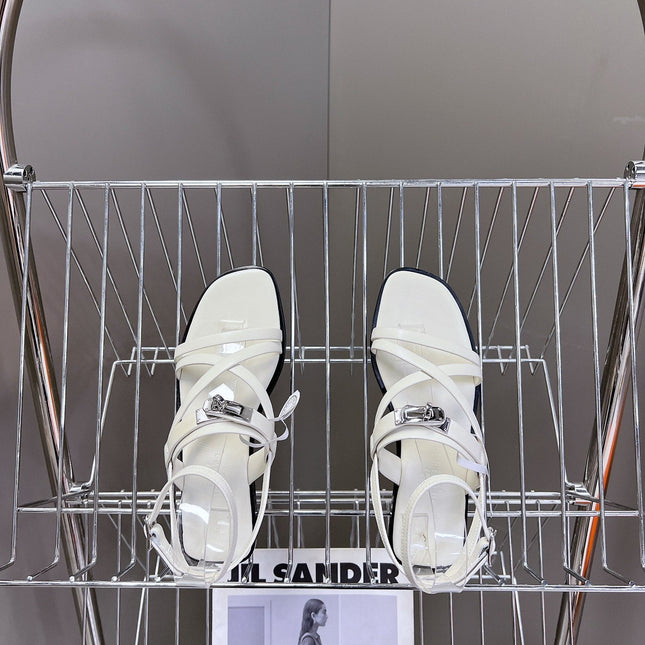 JUNE SANDAL WHITE CALFSKIN