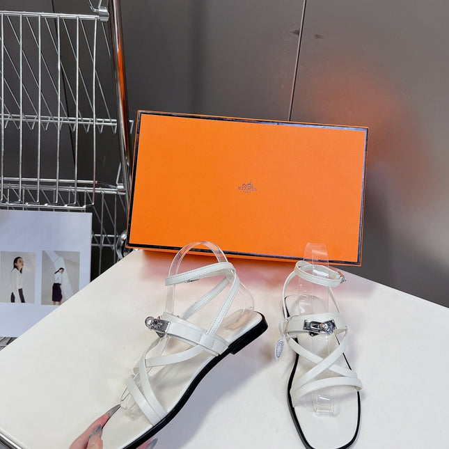 JUNE SANDAL WHITE CALFSKIN
