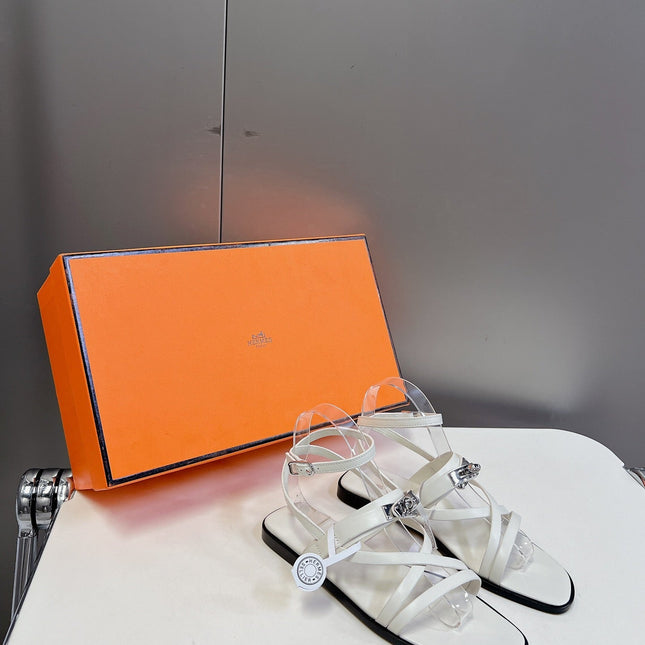JUNE SANDAL WHITE CALFSKIN