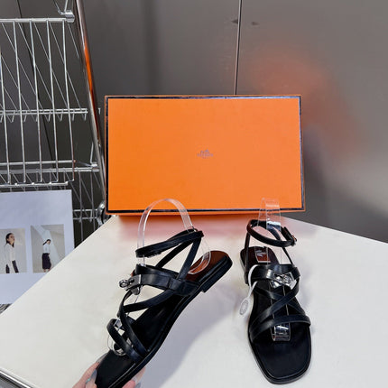 JUNE SANDAL BLACK CALFSKIN
