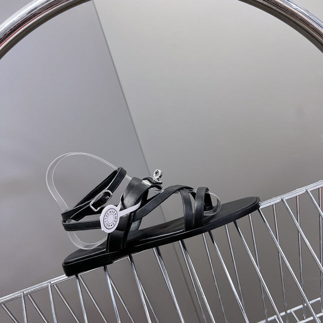 JUNE SANDAL BLACK CALFSKIN